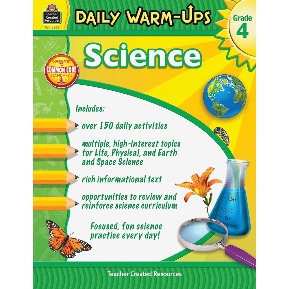Teacher Created Resources Daily Warm-Ups: Science Grade 4 Printed Book - Book - Grade 4. Picture 1
