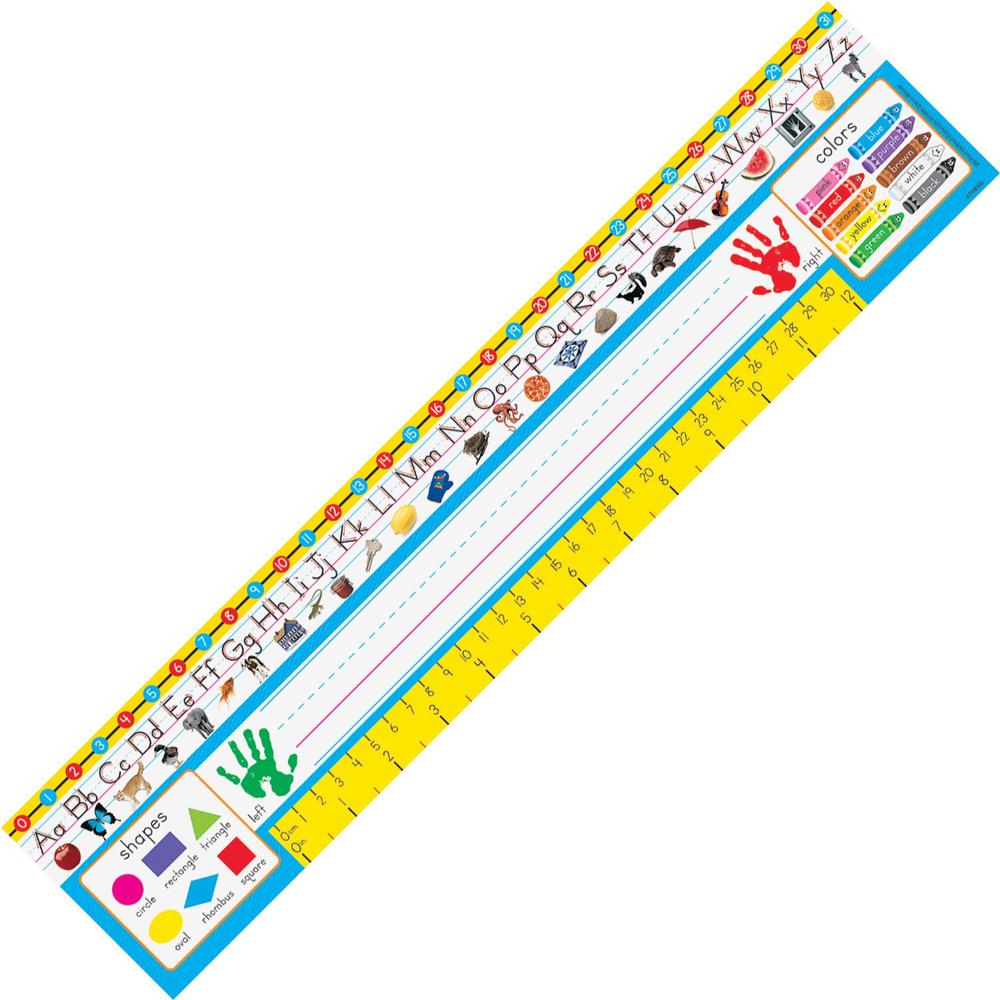 Trend PreK-1 Desk Toppers Reference Name Plates - 3.75" Height x 18" Width x 16" Length - 36 / Pack. Picture 1