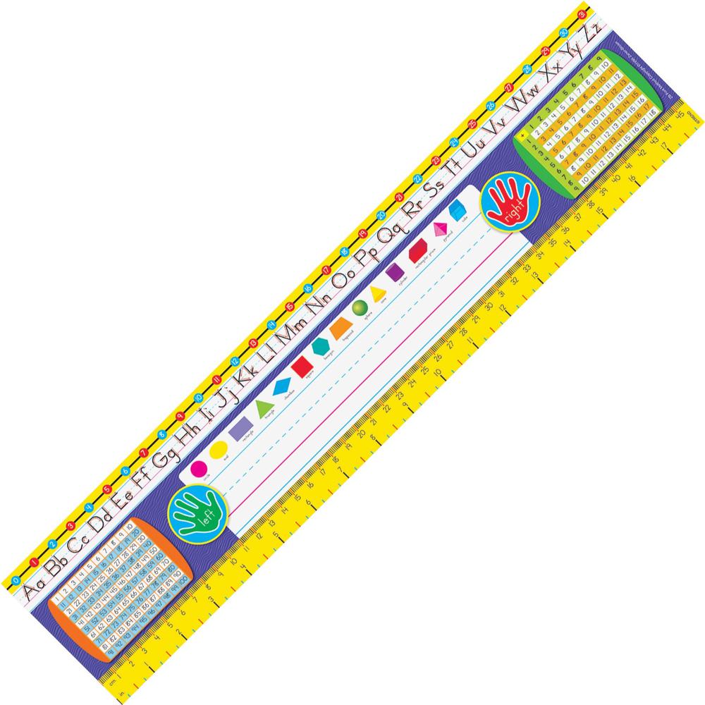 Trend Gr 2-3 Desk Toppers Reference Name Plates - 3.75" Height x 18" Width x 16" Length - Multicolor - 36 / Pack. Picture 1