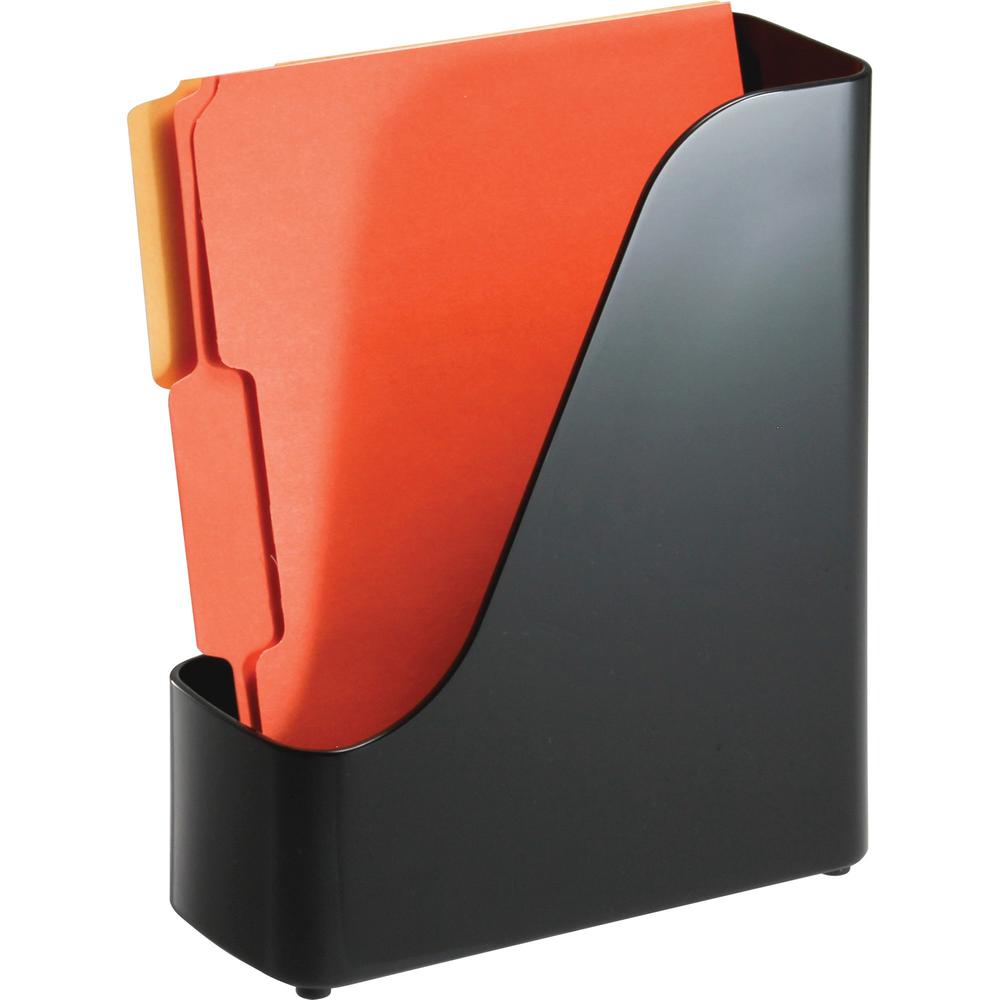 Officemate Open Top Magazine File - Black - Plastic - 1 Each. The main picture.