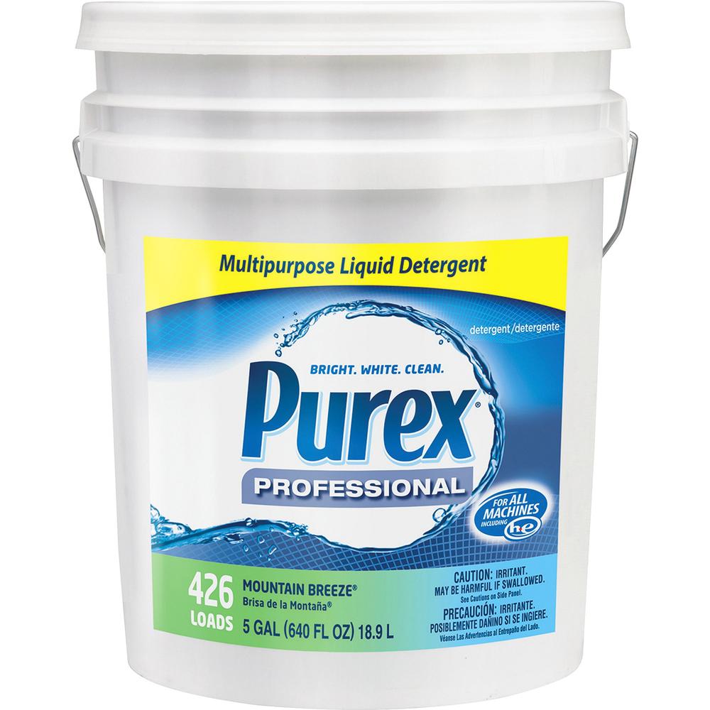 Purex DialProf Multipurp Liquid Detergent - Liquid - 640 fl oz (20 quart) - Mountain Breeze Scent - 1 Each - Blue. Picture 1