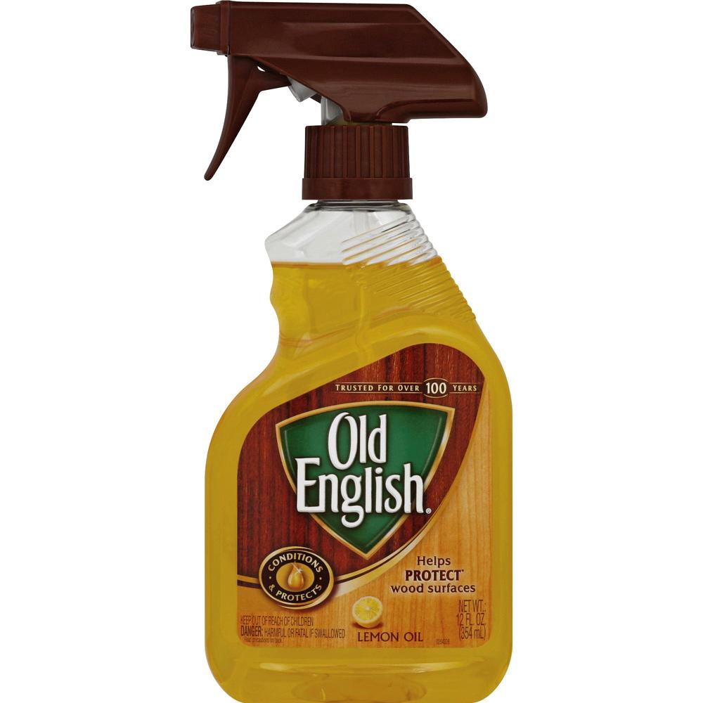Old English Lemon Wood Cleaner - Spray - 12 fl oz (0.4 quart) - Lemon Scent - 1 / Each - Yellow. The main picture.