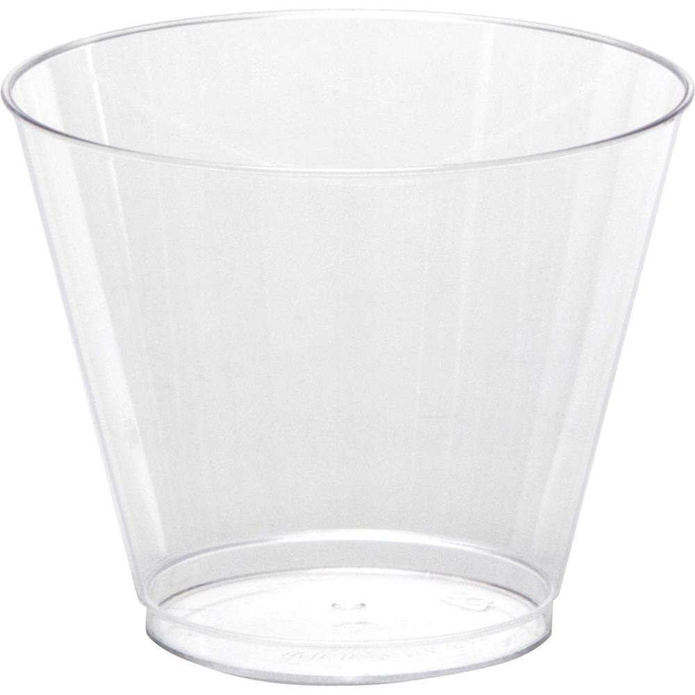 Comet Squat Tumbler - 25 / Pack - 20 / Carton - Clear - Polystyrene - Party, Picnic. Picture 1