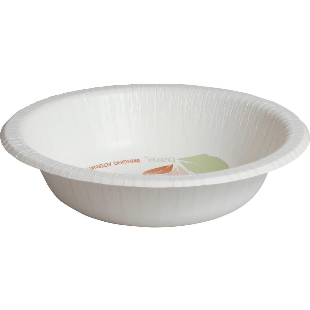 Solo Bare 12 oz Heavyweight Paper Bowls - Bare - Disposable - White - Paper Body - 125 / Pack. Picture 1