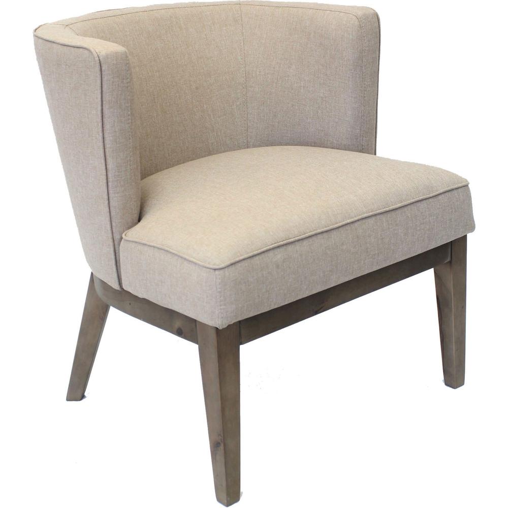 Boss Accent Chair, Beige - Beige - 1 Each. Picture 1