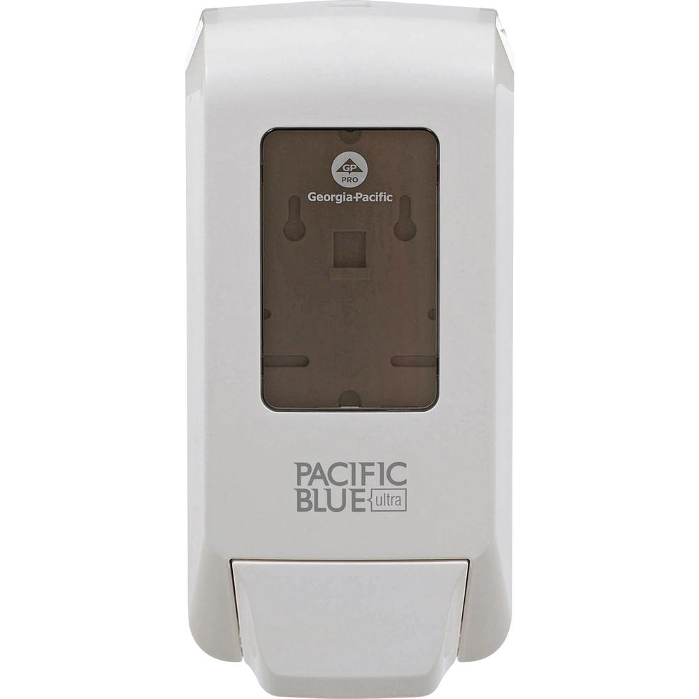 Pacific Blue Ultra Foaming Hand Soap/Hand Sanitizer Wall-Mounted Manual Dispenser - Manual - White - 1Each. Picture 1