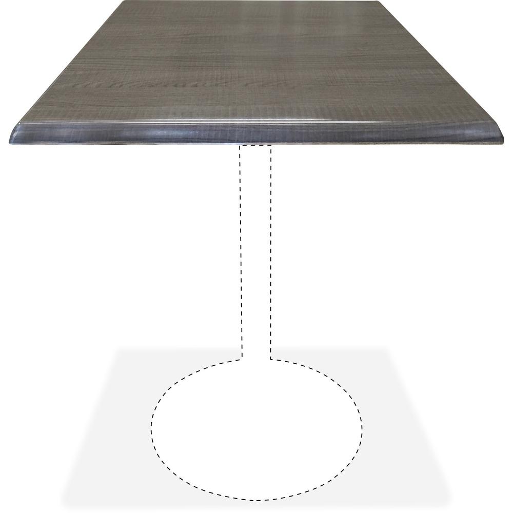 Holland Bar Stools Utility Table Top - Charcoal Square Top - 30" Table Top Length x 30" Table Top Width - 2 / Carton. Picture 1