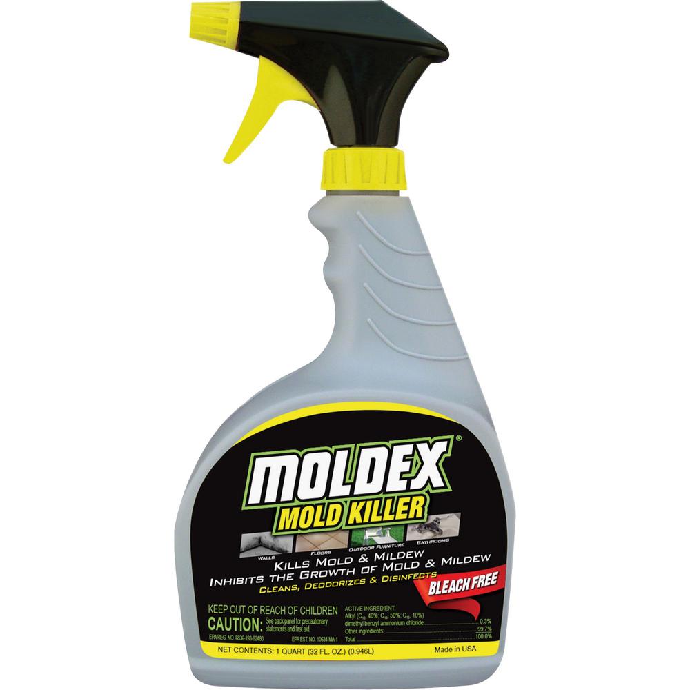 Moldex Mold Killer - Liquid - 32 fl oz (1 quart) - Fresh Clean Scent - 1 Each - White. Picture 1
