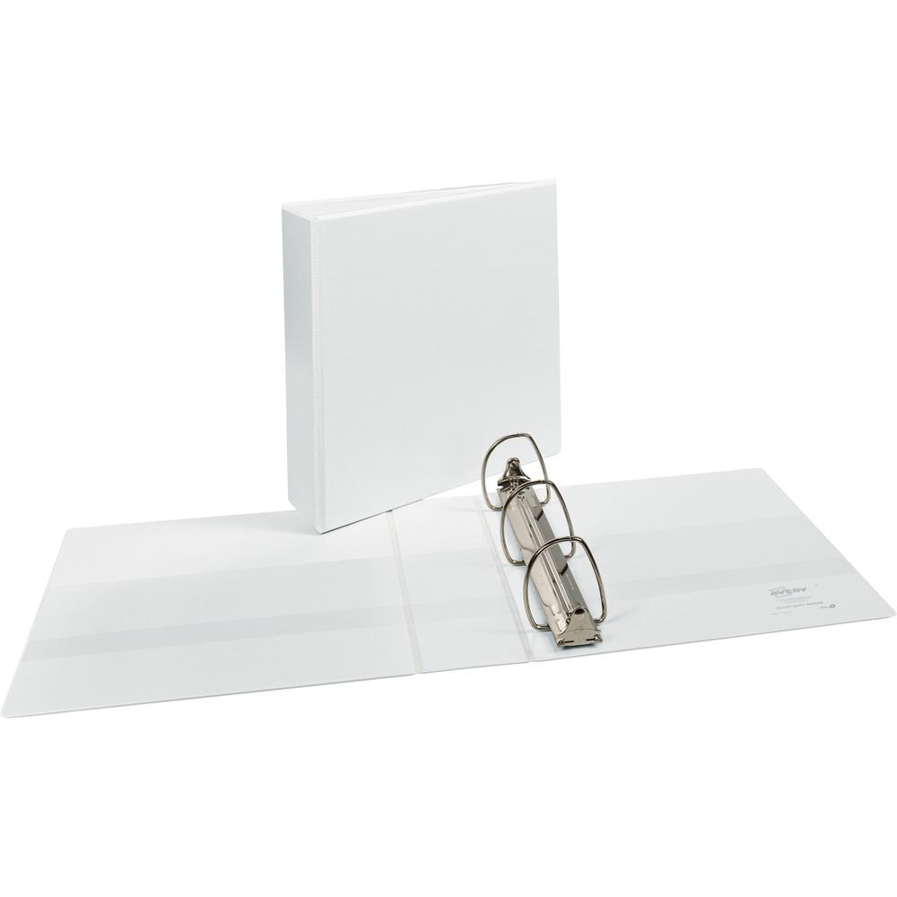 Avery&reg; Durable View Binders - EZD Rings - 3" Binder Capacity - Letter - 8 1/2" x 11" Sheet Size - 670 Sheet Capacity - 3 x D-Ring Fastener(s) - 4 Internal Pocket(s) - Poly - White - Recycled - Eas. Picture 1