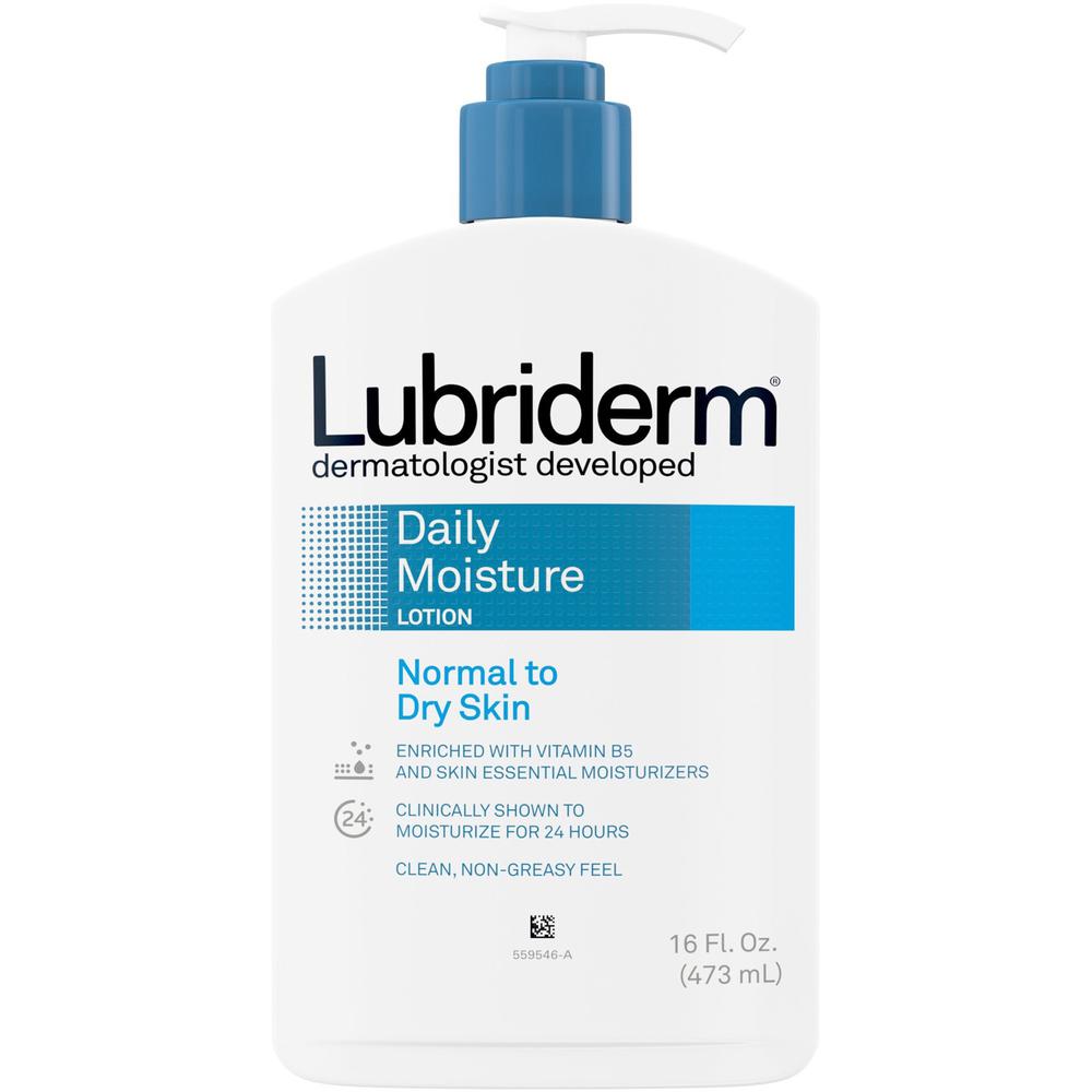Lubriderm Daily Moisture Lotion - Lotion - 16 fl oz - For Normal, Dry Skin - Moisturising, Non-greasy - 1 Each. Picture 1