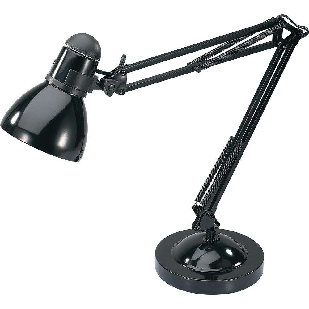 Lorell 10-watt LED Desk/Clamp Lamp - 10 W LED Bulb - Desk Mountable - Black - for Desk, Table. Picture 1