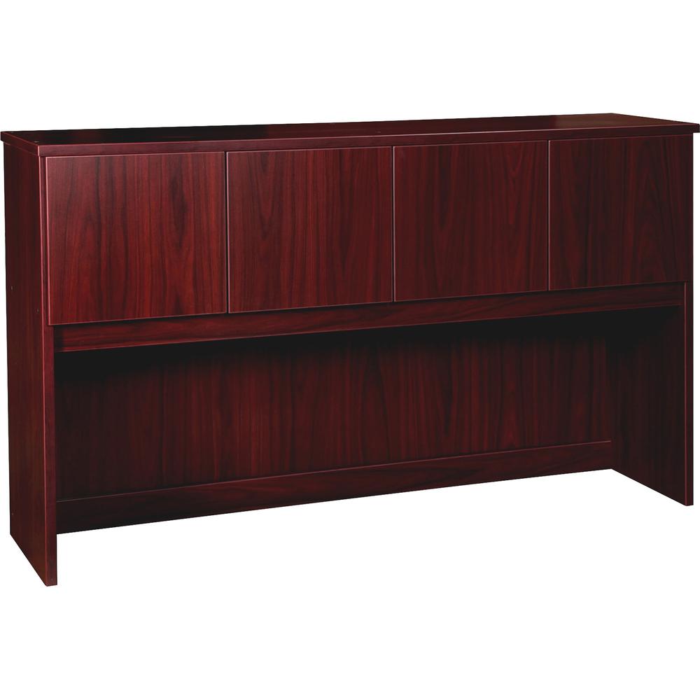 Lorell Prominence 2.0 Hutch - 66" x 16"39" - 4 Door(s) - Material: Particleboard - Finish: Laminate. Picture 1