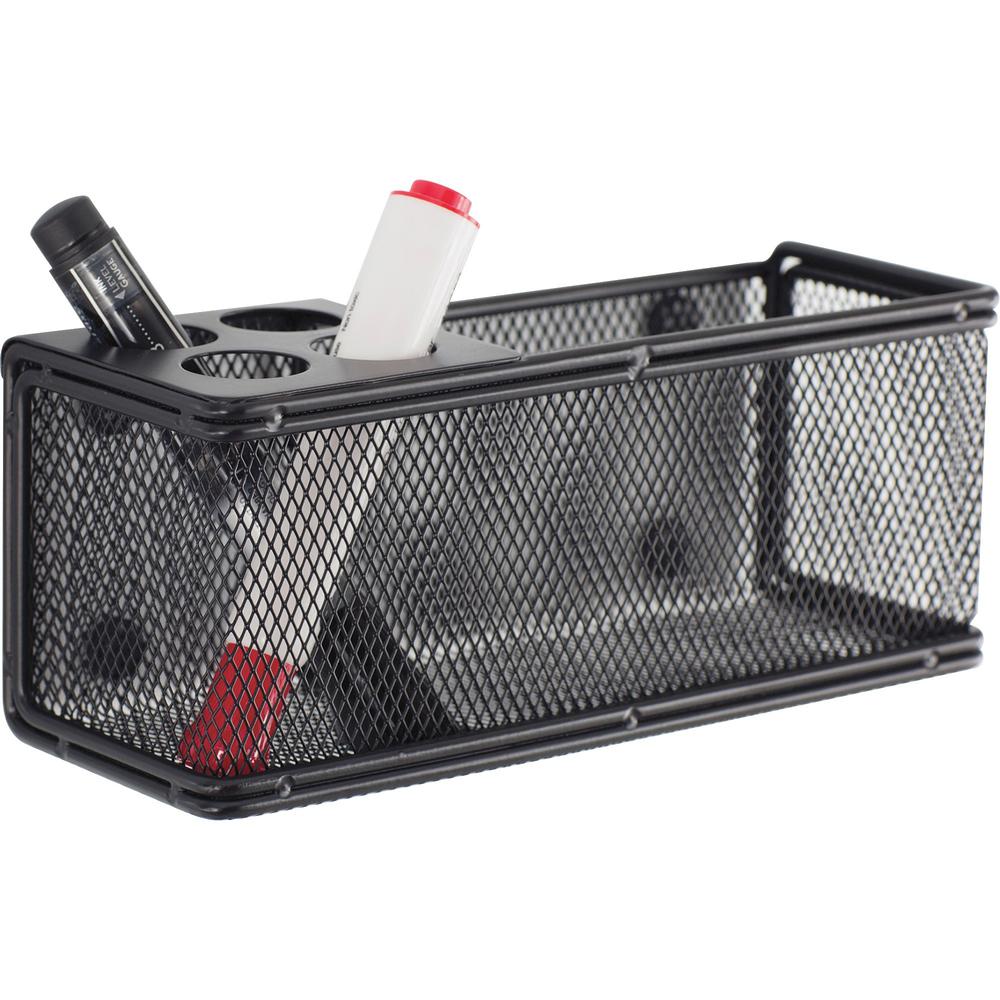 Onyx Mesh Magnetic Marker Basket - 3" Height x 8" Width x 3.3" Depth - Sturdy - Steel, Mesh - 1 Each. Picture 1