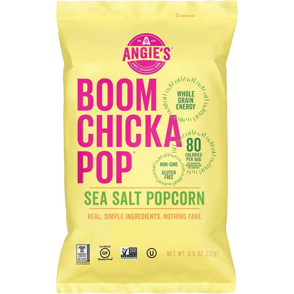 Angie's BOOMCHICKAPOP Popcorn - Non-GMO, Gluten-free - Sea Salt - 1 oz - 24 / Carton. Picture 1