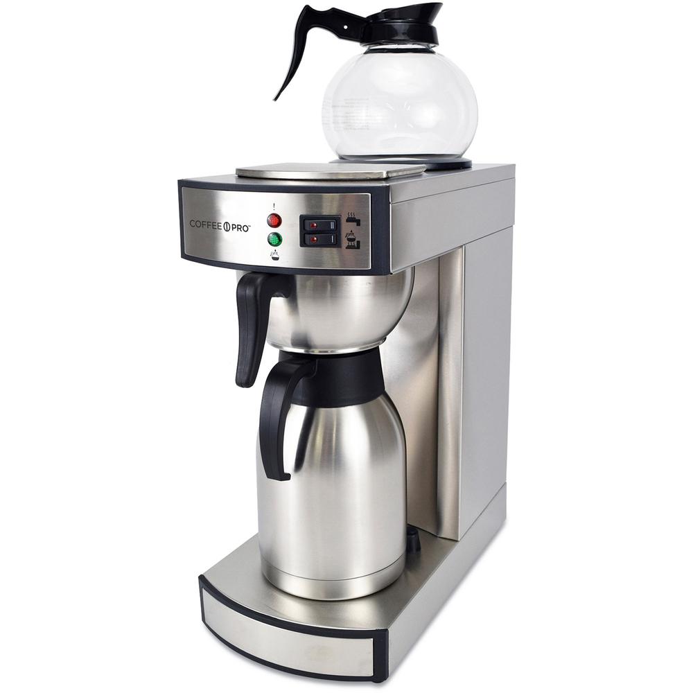 Coffee Pro Commercial Coffeemaker - 2.32 quart - Stainless Steel - Stainless Steel Body. The main picture.