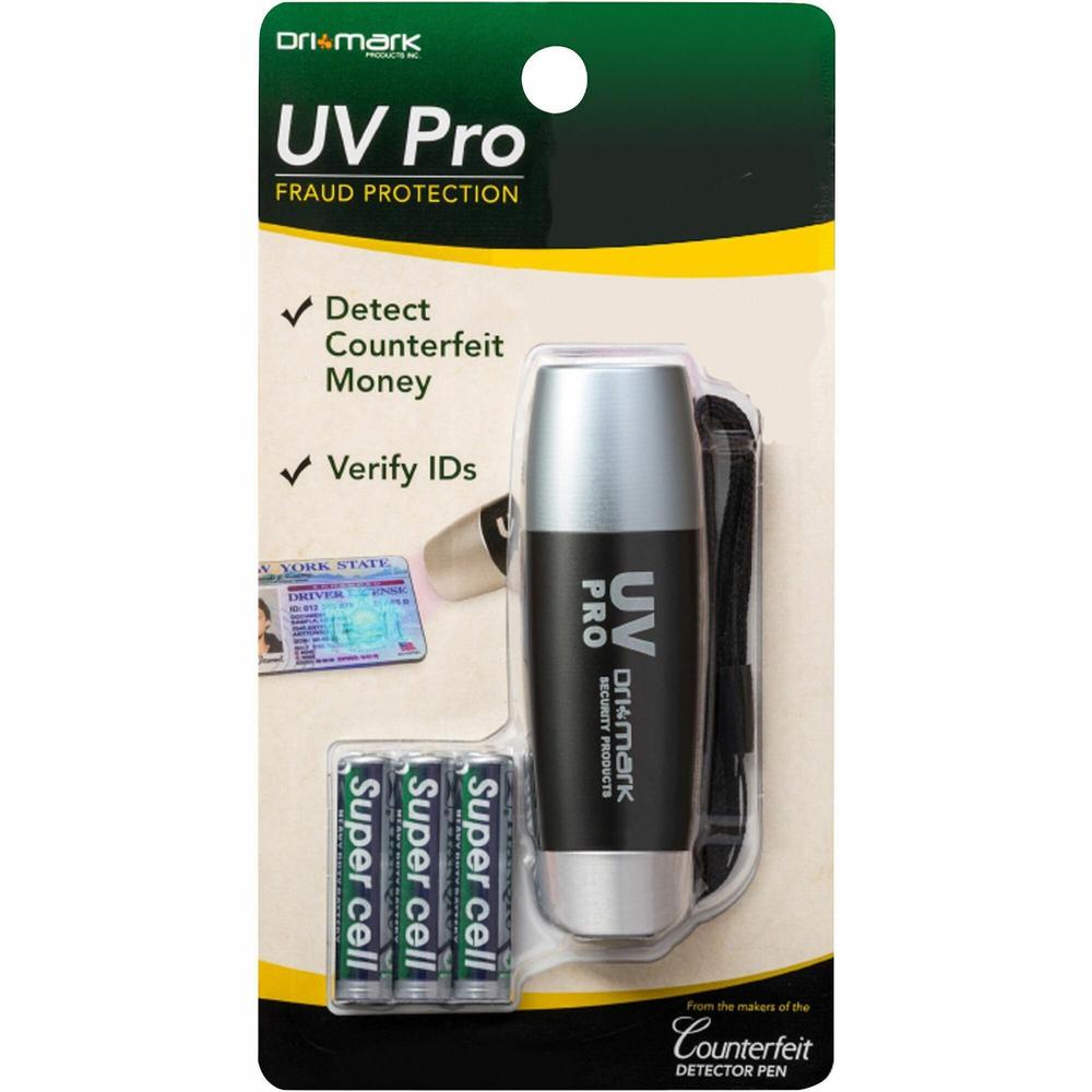 Dri Mark UV Pro Fraud Detector - Ultraviolet - Gray Silver - 1 Each. Picture 1