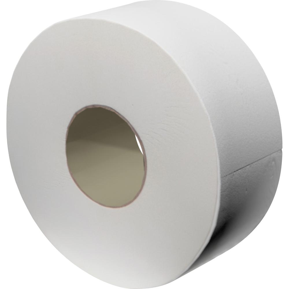 Livi Jumbo Bath Tissue - 2 Ply - 3.30" x 850 ft - 3.30" Core - White - Fiber - 12 / Carton. Picture 1