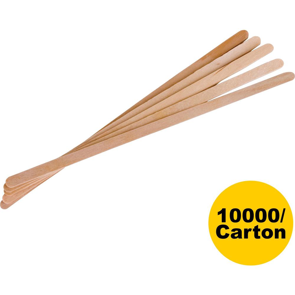Eco-Products 7" Wooden Stir Sticks - 7" Length - Wood - 10000 / Carton - Woodgrain. Picture 1