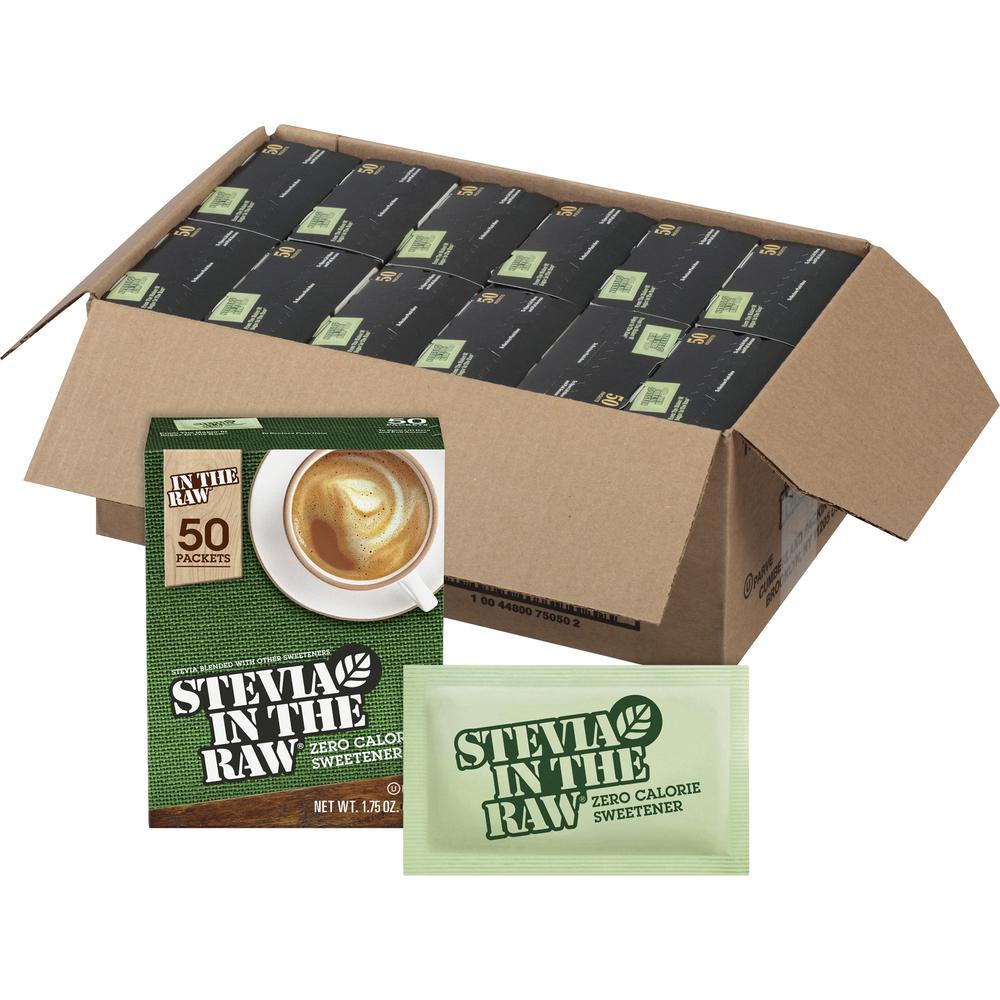 Stevia In The Raw Natural Sweetener Packets - Stevia Flavor - Natural Sweetener - 600/Carton. Picture 1