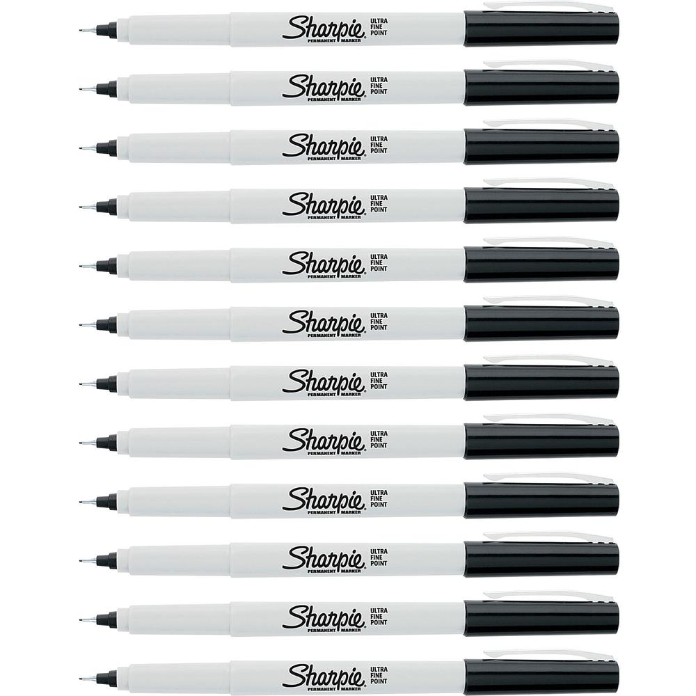 Sharpie Ultra Fine Permanent Markers - Ultra Fine Marker Point - Narrow Marker Point StyleAlcohol Based Ink - 12 / Dozen. Picture 1