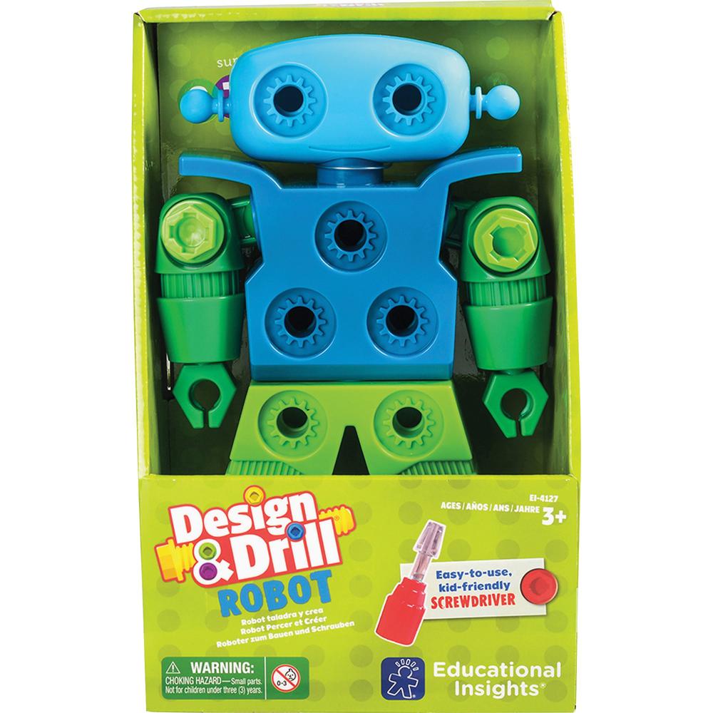 Educational Insights Design & Drill Robot Play Set - Theme/Subject: Learning - Skill Learning: Problem Solving, Creativity, Eye-hand Coordination - Multi. Picture 1