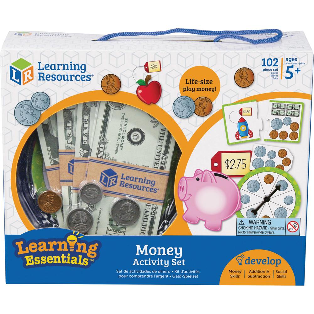 Learning Resources Money Activity Set - Theme/Subject: Learning - Skill Learning: Visual, Money, Addition, Subtraction, Making Change, Equivalence, Counting, Fine Motor, Problem Solving, Tactile Discr. Picture 1