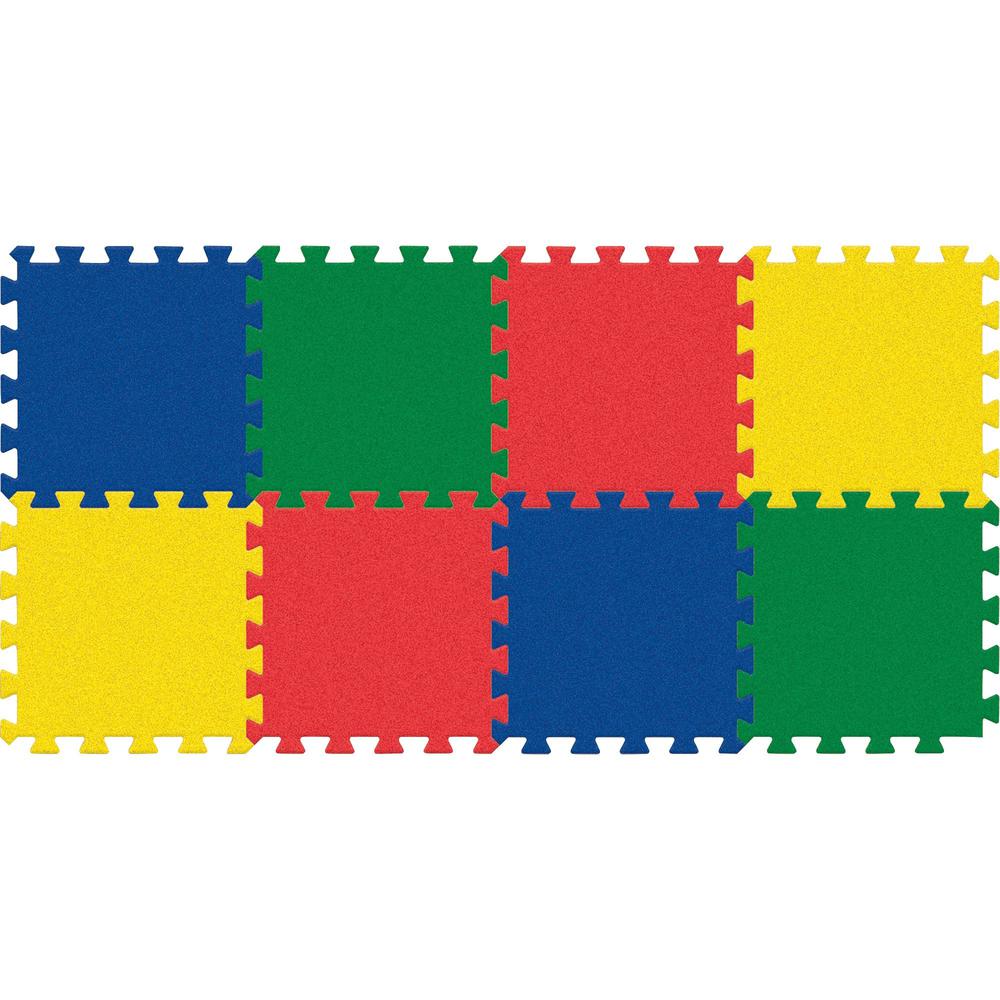 Carpet Tiles, Solid Color Expansion Pack, 12" x 12", 4 Count. Picture 1
