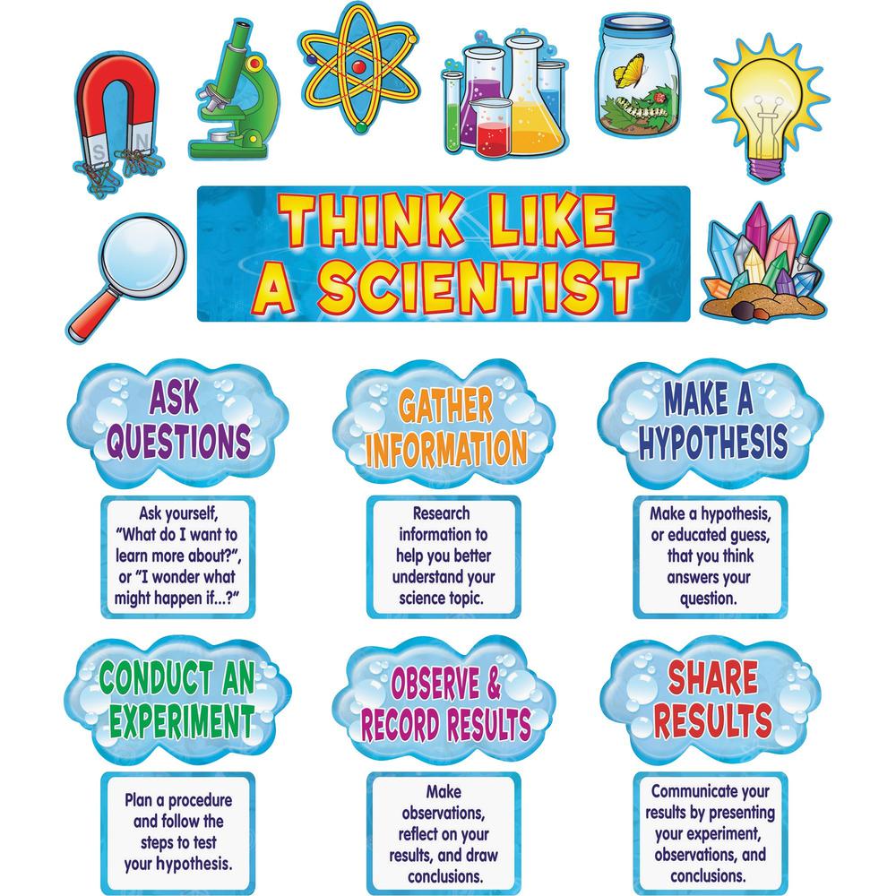 Teacher Created Resources Scientific Mini Bulletin Board Set - Learning Theme/Subject - Acid-free - 26" Height x 6" Width x 21" Length - Multicolor - 1 / Set. Picture 1