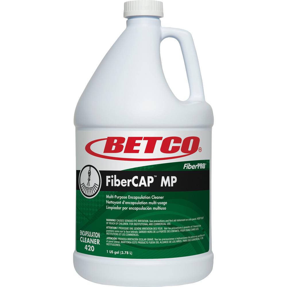 Betco FiberCAP MP Cleaner - Liquid - 128 fl oz (4 quart) - 1 Each - Clear. The main picture.