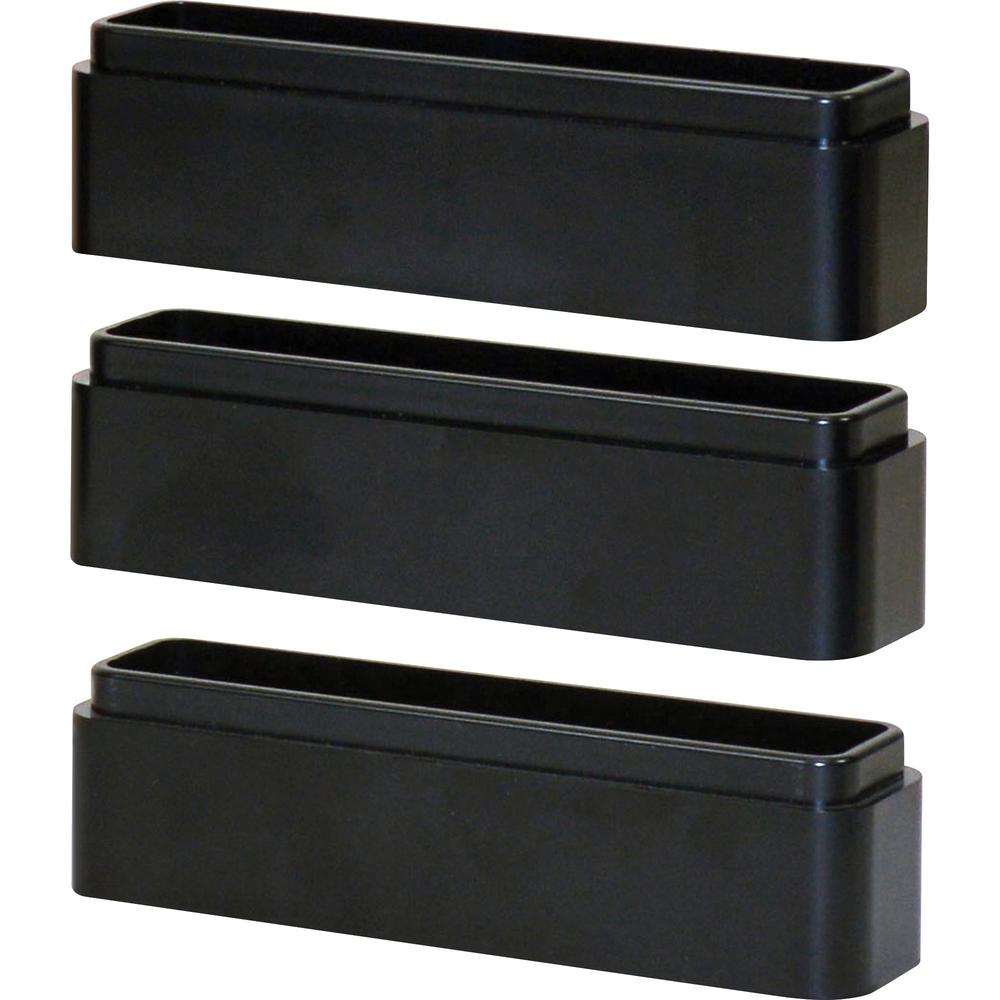 DAC Monitor Riser Leg Blocks - 6" Width x 1.5" Depth x 1.2" Height - Stackable, Comfortable - Black. Picture 1