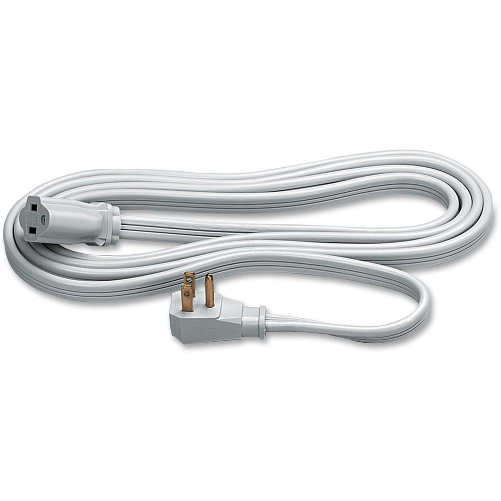 Heavy Duty Indoor 9' Extension Cord - 125 V AC / 15 A - Gray - 9 ft Cord Length - 1. Picture 1