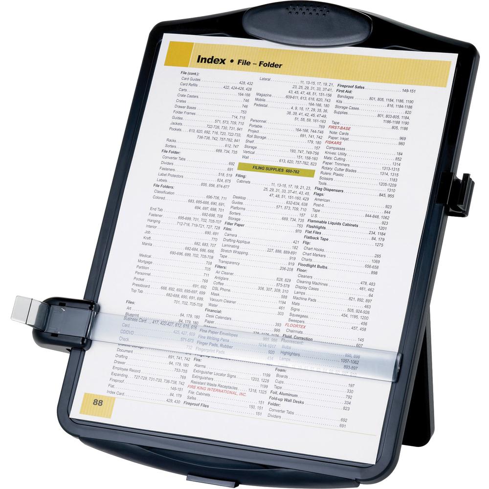 Business Source Easel Document Holder - 10" x 2" x 14" x - 1 Each - Black. Picture 1