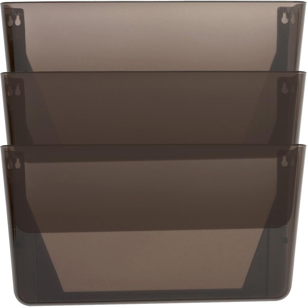 Lorell Wall File Pockets - 14.8" Height x 13.1" Width x 4.3" Depth - 3 / Pack. Picture 1