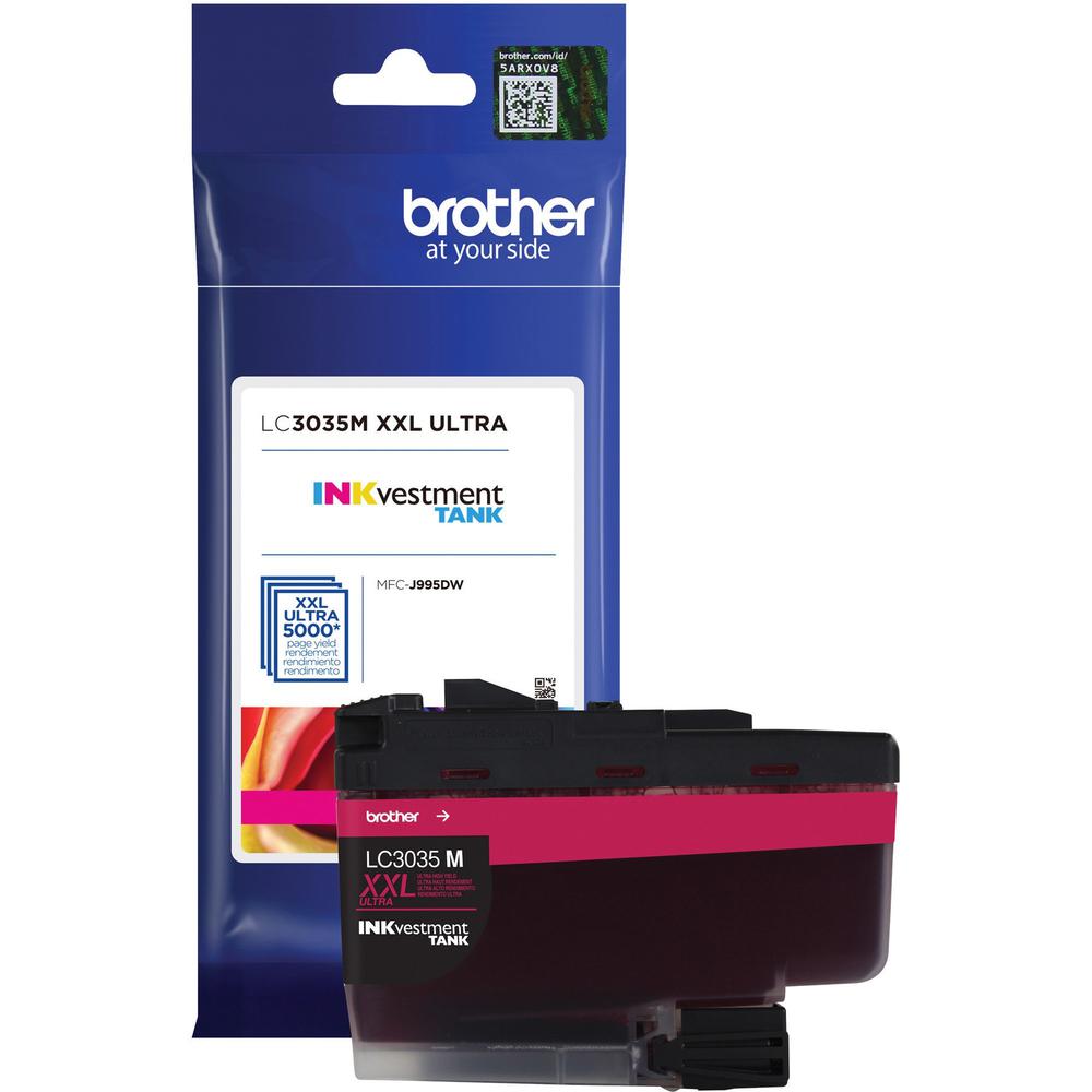 Brother Genuine LC3035M Single Pack Ultra High-yield Magenta INKvestment Tank Ink Cartridge - Inkjet - Ultra High Yield - 5000 Pages - 1 Pack. The main picture.