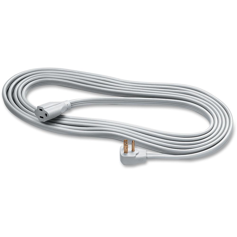 Heavy Duty Indoor 15' Extension Cord - 125 V AC / 15 A - Gray - 15 ft Cord Length - 1. Picture 1