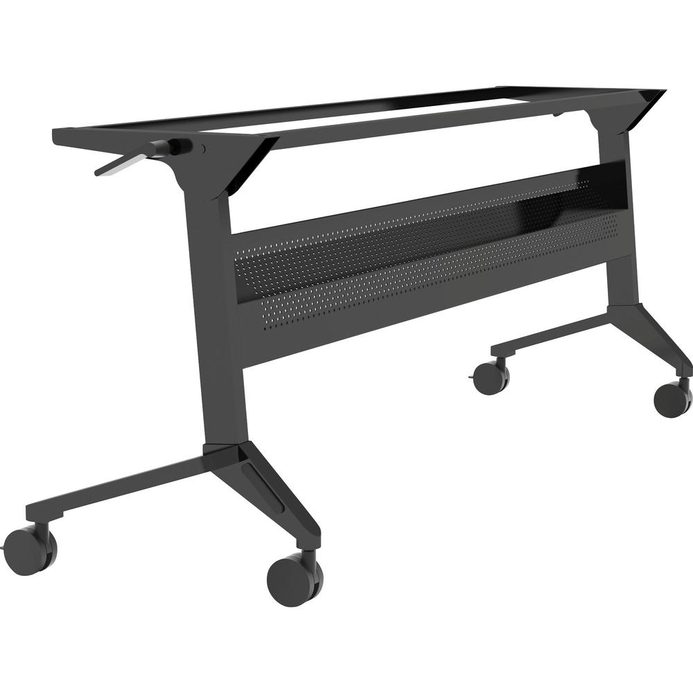 Safco Flip-N-Go Black Training Table Base - Black Base - 28" Height - Assembly Required - 1 Each. Picture 1