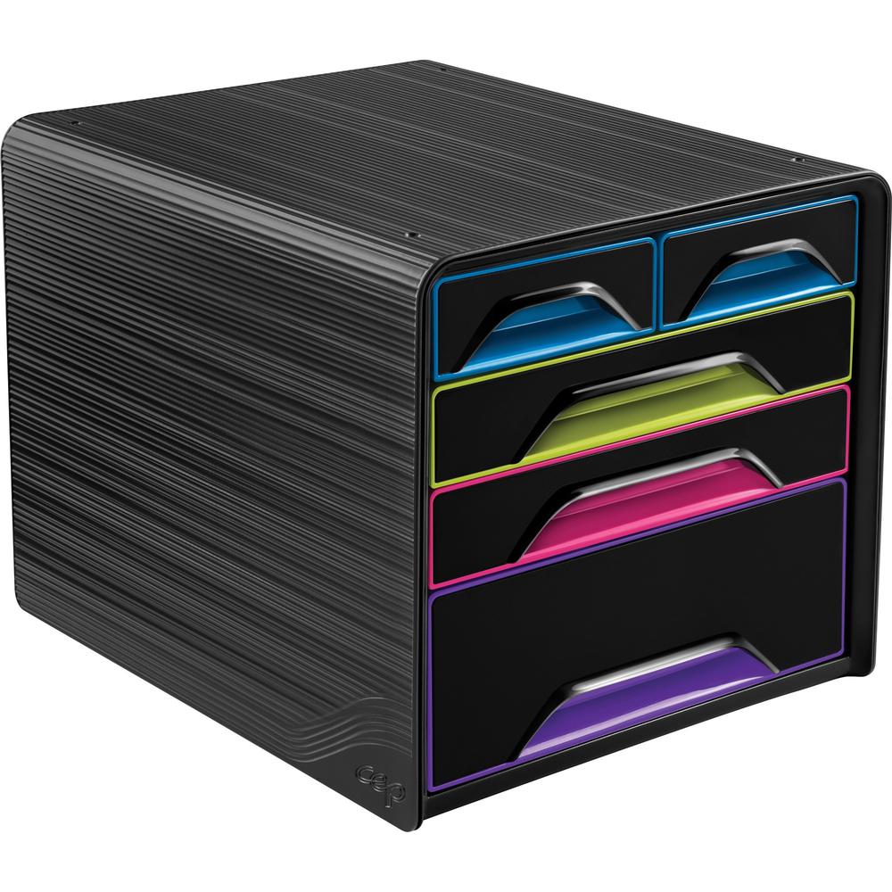 CEP Gloss Desktop Drawer Storage Unit - 5 Drawer(s) - 10.6" Height x 11.3" Width14.2" Length - Desktop - 1 Each. The main picture.