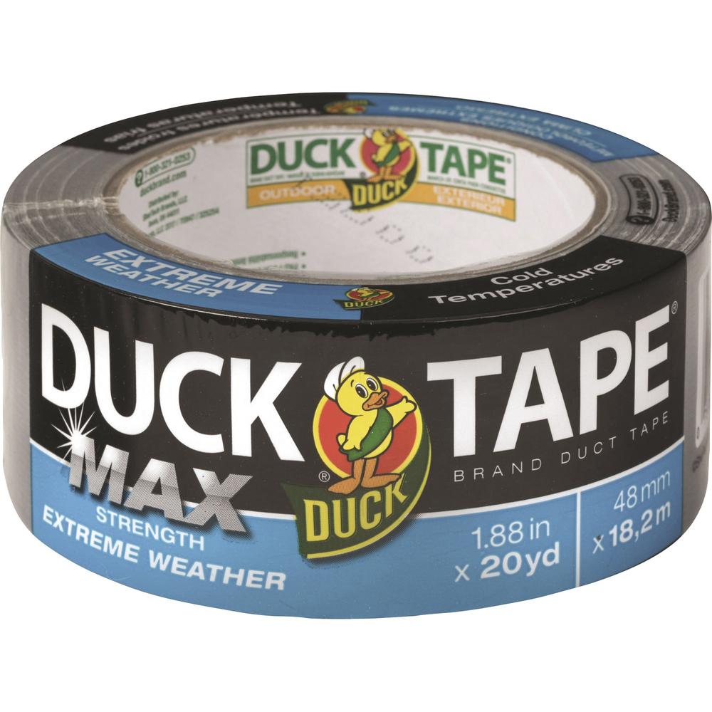 Duck MAX Strength Weather Duct Tape - 20 yd Length x 1.88" Width - 1 Each - Silver. Picture 1