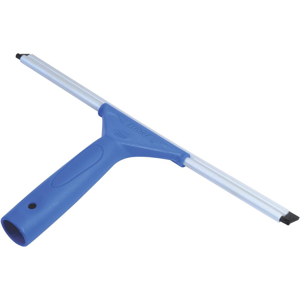Ettore All-purpose Squeegee - Rubber Blade - Plastic Handle - Lightweight, Streak-free - Blue. Picture 1