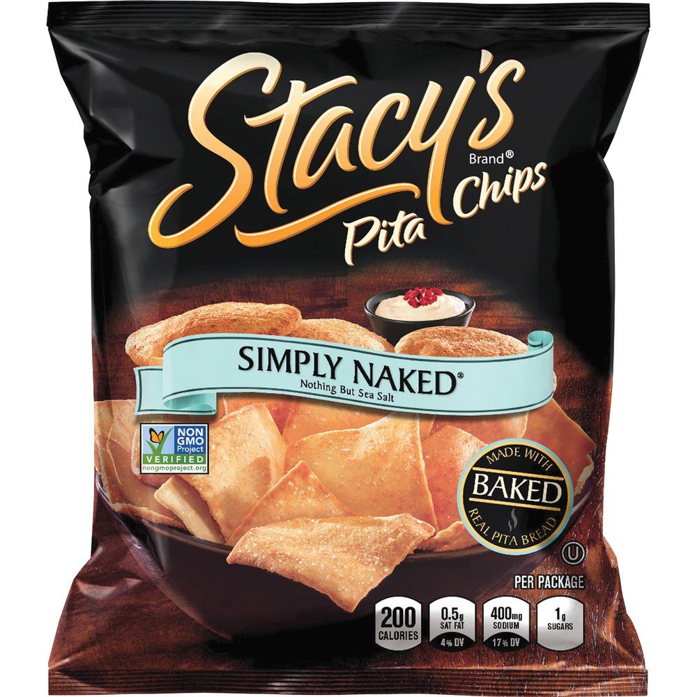 Stacy's Baked Pita Chips - No Artificial Flavor, No Artificial Color, Low Fat, No MSG - 24 / Box. Picture 1