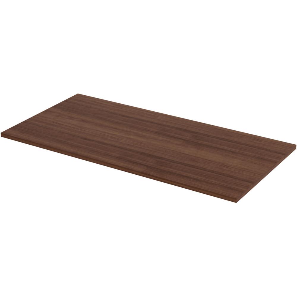 Lorell Relevance Series Tabletop - Walnut Rectangle Top - 60" Table Top Width x 30" Table Top Depth x 1" Table Top Thickness - Assembly Required - 1 Each. Picture 1