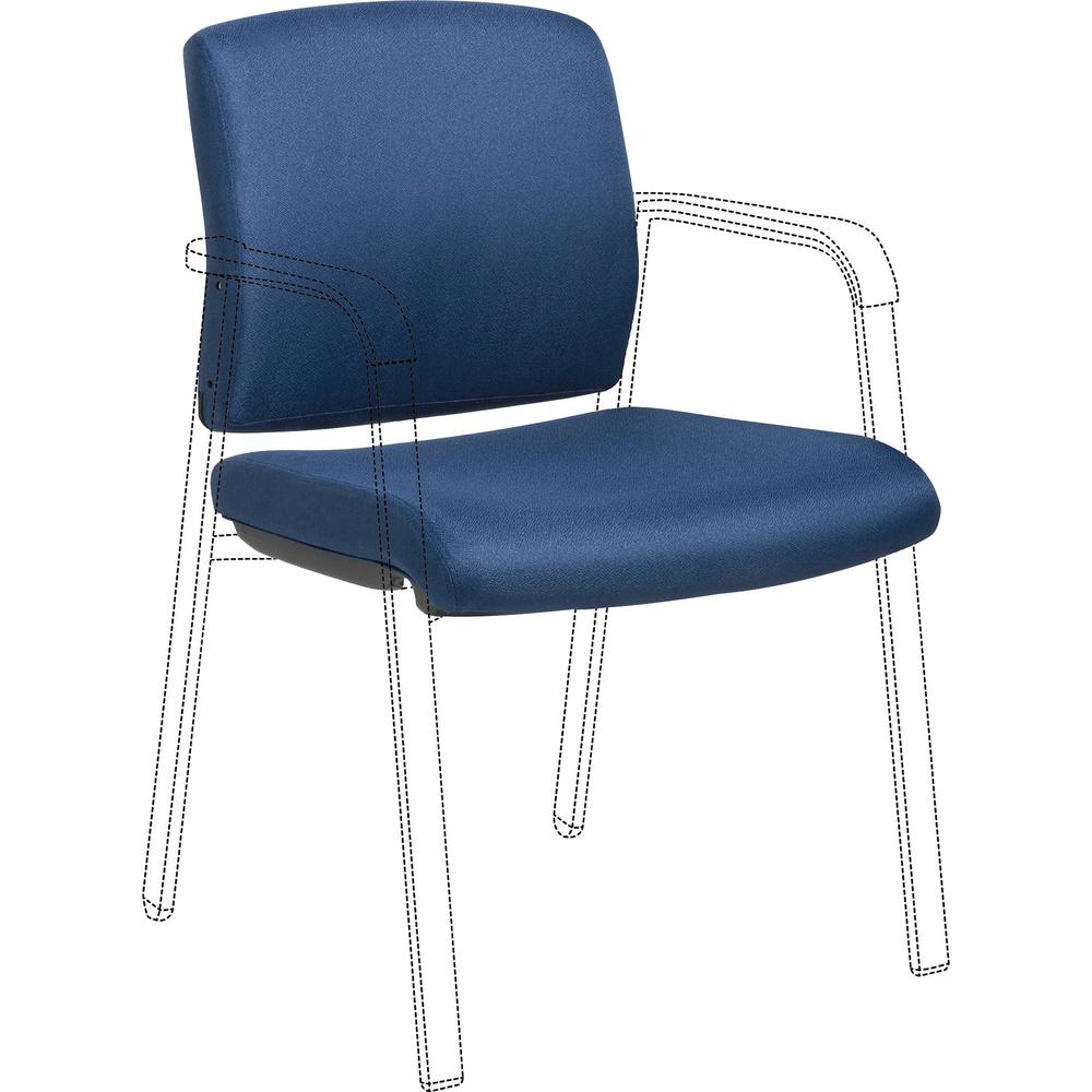 Lorell Stackable Chair Upholstered Back/Seat Kit - Navy - 1 Each. Picture 1