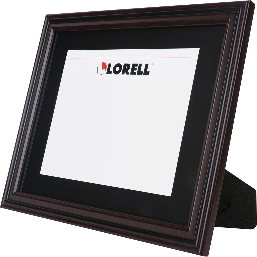 Lorell 2-toned Certificate Frame - 13" x 10.50" Frame Size - Rectangle - Desktop - Horizontal, Vertical - 1 Each - Rosewood. Picture 1