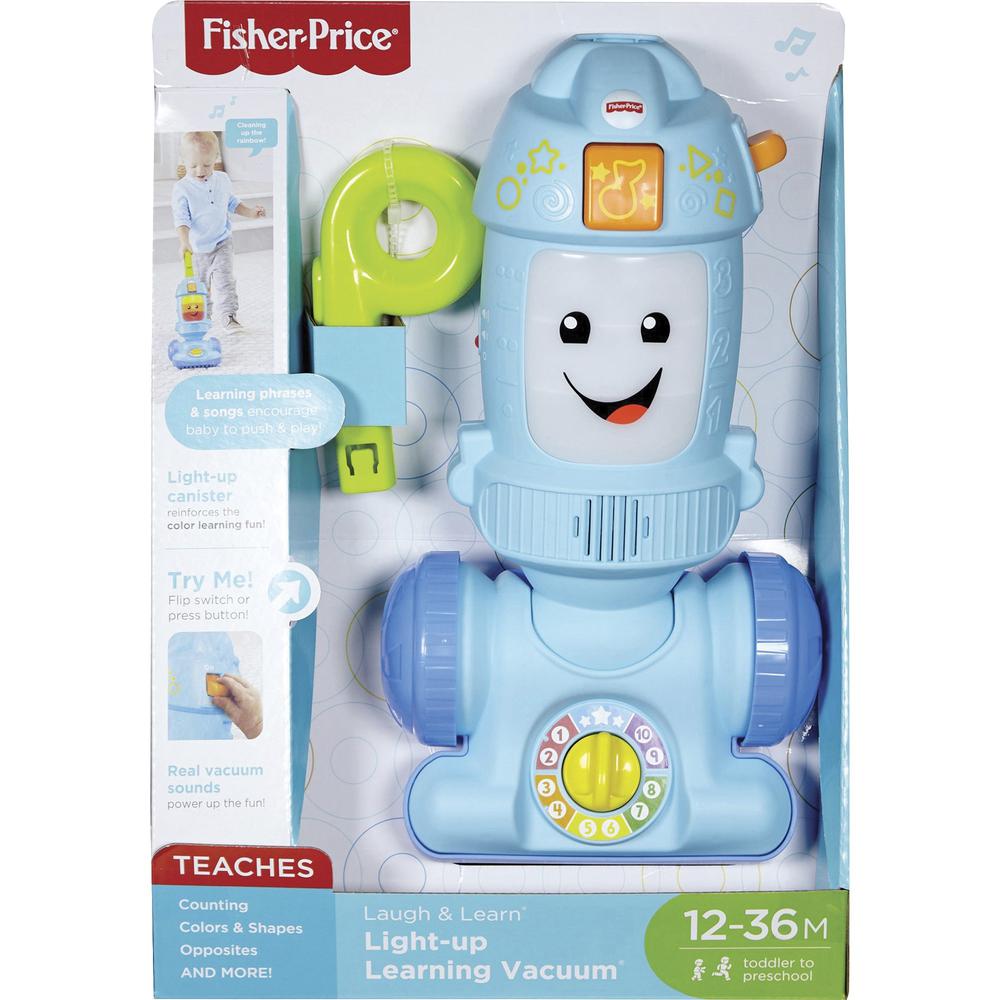 Fisher-Price Light-up Learning Vacuum - Theme/Subject: Learning - Skill Learning: Songs, Open-ended Phrases, Color, Counting, Physical Development, Shape, Opposite, Gross Motor, Balance, Coordination,. The main picture.