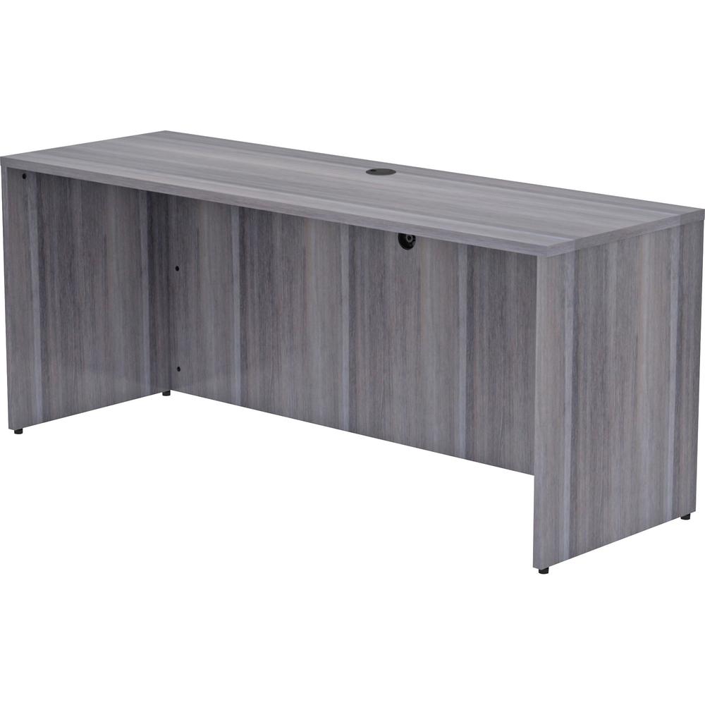 Lorell Weathered Charcoal Laminate Desking - 72" x 24"29.5" , 1" Top. Picture 1