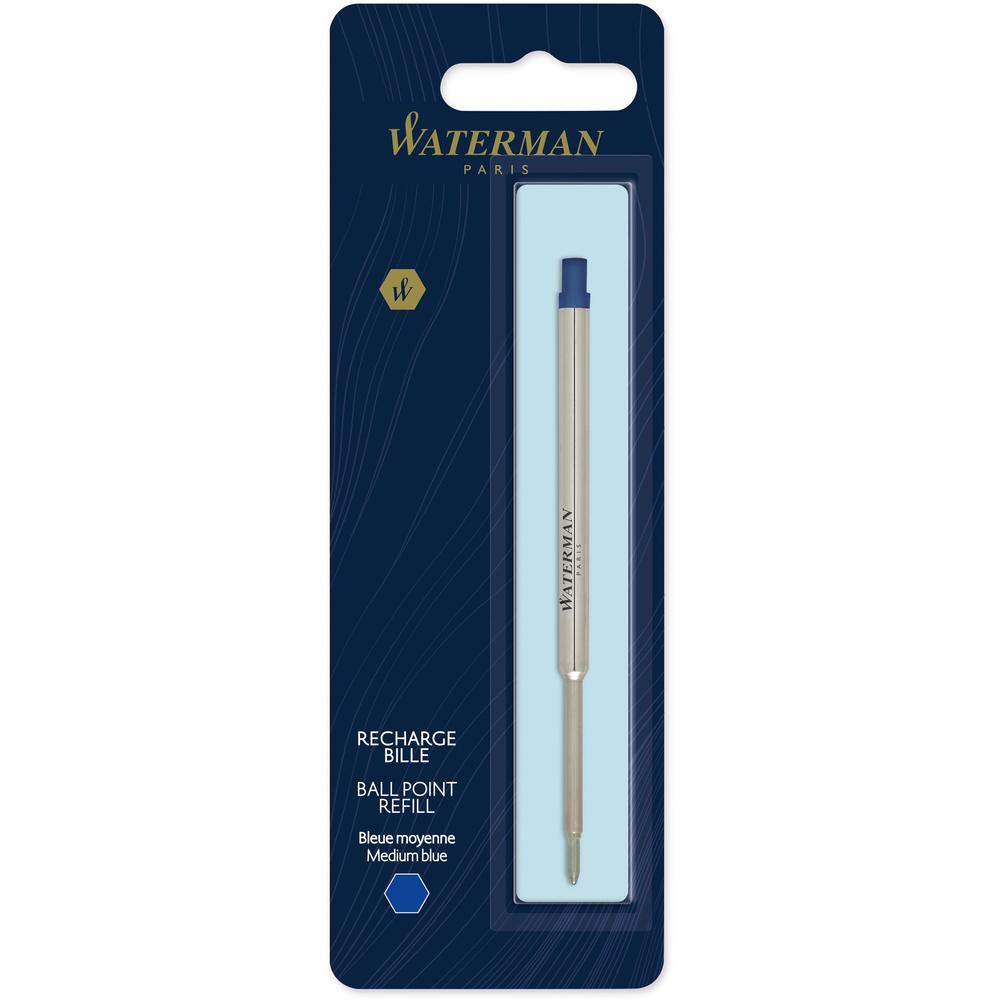 Waterman Ballpoint Pen Refill - Medium Point - Blue Ink - 1 Each. Picture 1