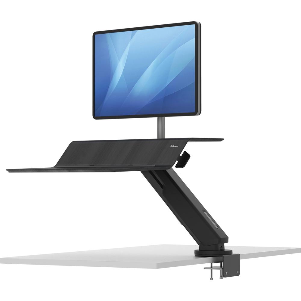 Fellowes Lotus&trade; RT Sit-Stand Workstation Black Single - 1 Display(s) Supported - 1 Each. Picture 1
