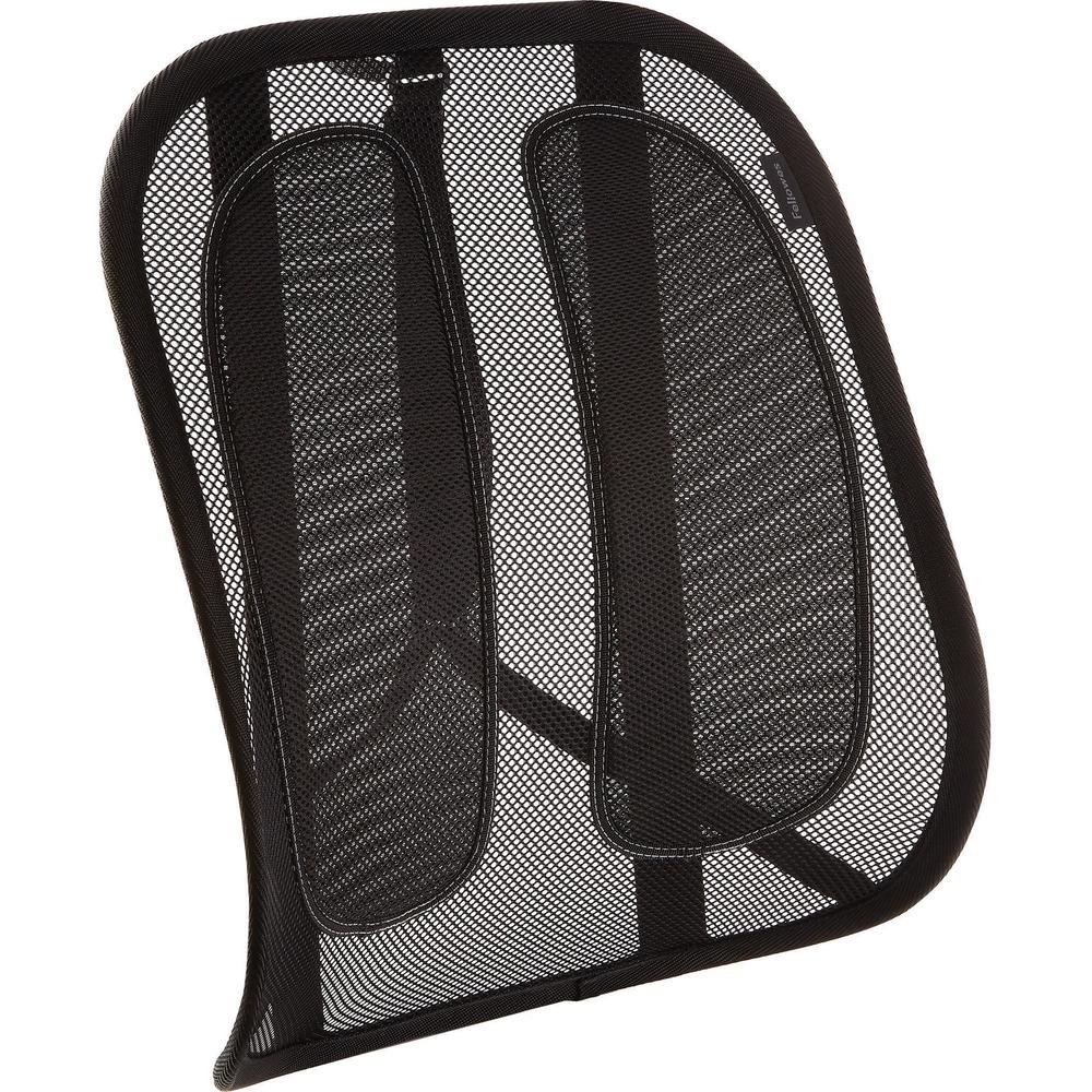 Fellowes Office Suites&trade; Mesh Back Support - Strap Mount - Black - Mesh Fabric - 1 Each. Picture 1