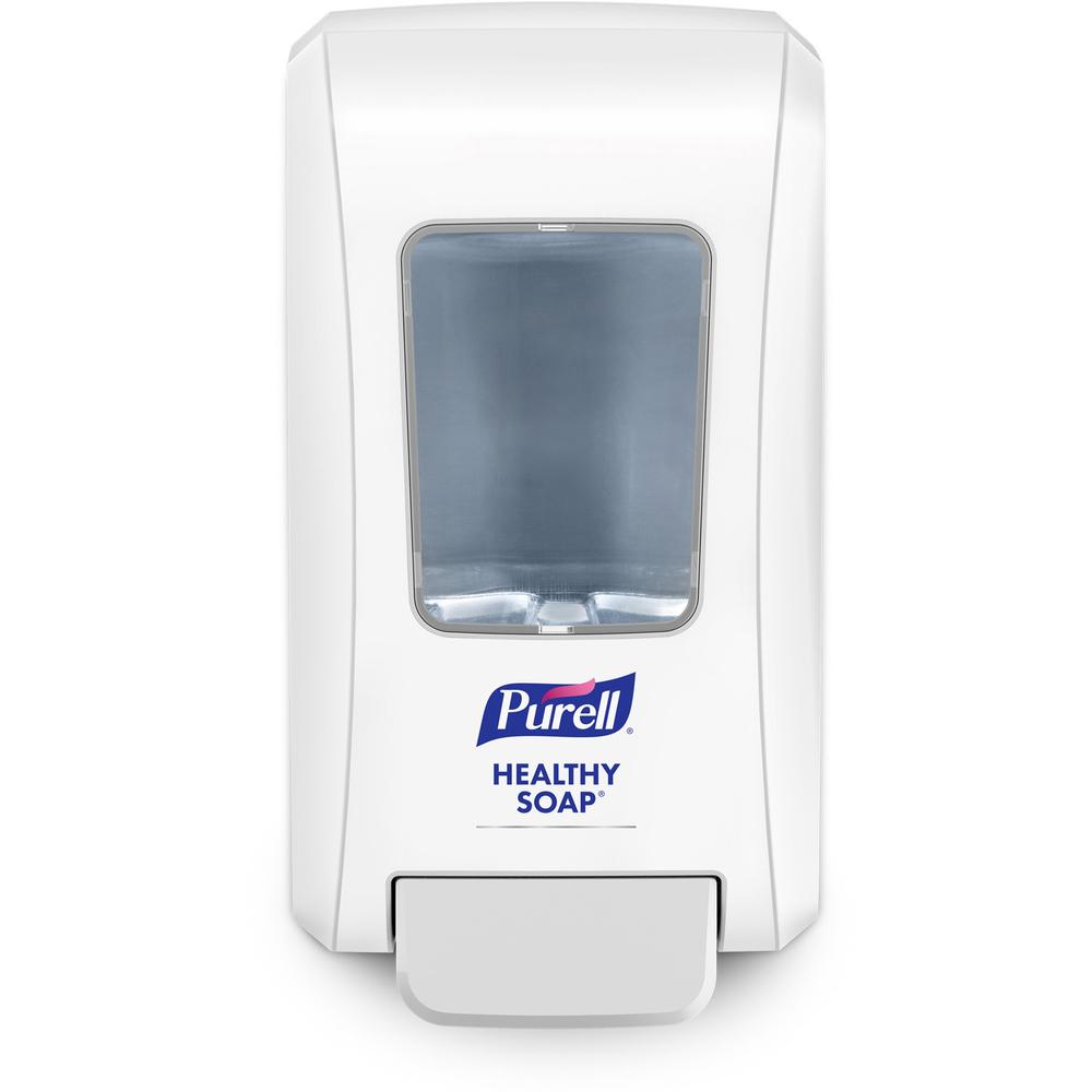 PURELL&reg; FMX-20 Foam Soap Dispenser - Manual - 2.11 quart Capacity - Site Window, Locking Mechanism, Durable, Wall Mountable, Rugged - White - 6 / Carton. Picture 1
