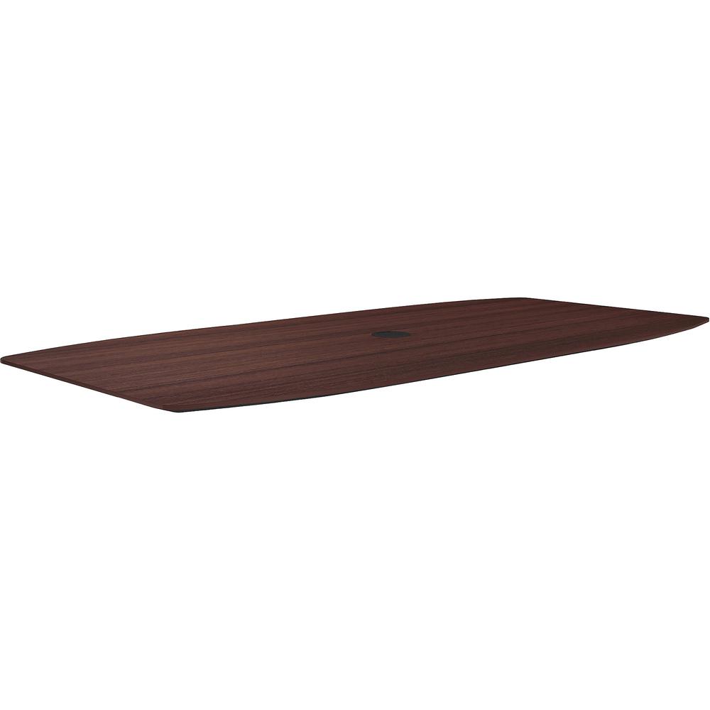 Lorell 72" Rectangular Conference Tabletop - 72" x 36"1" - Knife Edge - Material: Polyvinyl Chloride (PVC) Edge, Powder Coated Steel Leg - Finish: Espresso. Picture 1